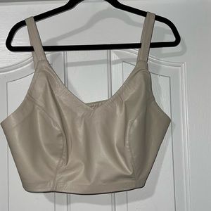 Faux leather bralette Eloquii